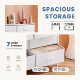 Dresser for Bedroom, Drawer Dresser Organizer Storage Drawers Fabric Storage Tower